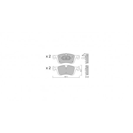 Plaquettes de frein GT2i Club Avant pour MERCEDES BENZ EQT 200 (420.893) 1.3 DIG-T 141cv 2023-01-01-