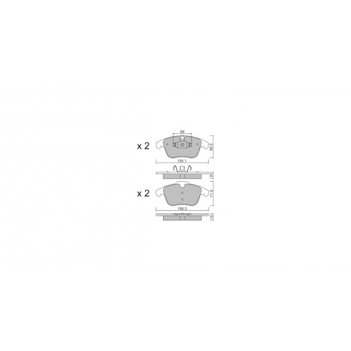 Plaquettes de frein GT2i Club Avant pour LAND ROVER Range Rover Evoque I (L538) 2.0 4x4 290cv 2011-06-01-2019-12-01