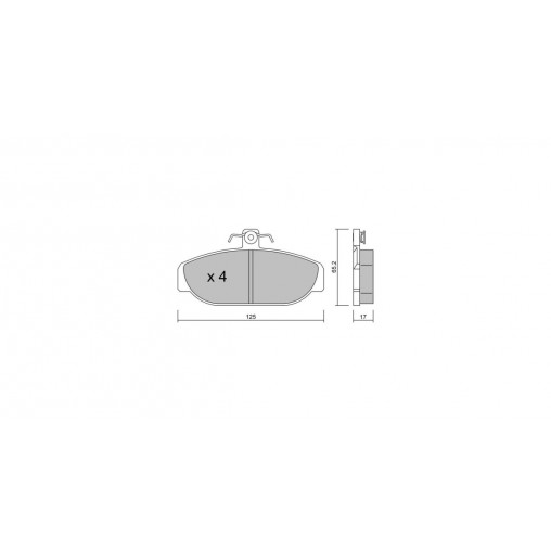 Plaquettes de frein GT2i Club Avant pour VOLVO 940 I Kombi (945) 2.9 204cv 1990-01-01-1995-07-01