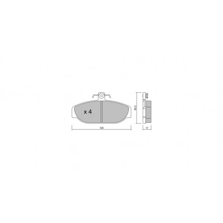 Plaquettes de frein GT2i Club Avant pour VOLVO 940 I Kombi (945) 2.9 204cv 1990-01-01-1995-07-01