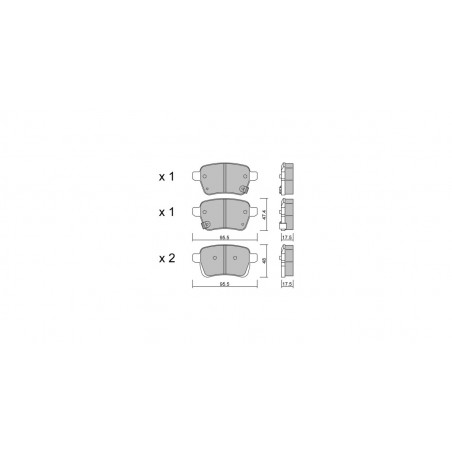 Plaquettes de frein GT2i Club Arrière pour OPEL Corsa E (X15) 1.6 Turbo (08, 68) 207cv 2014-09-01-