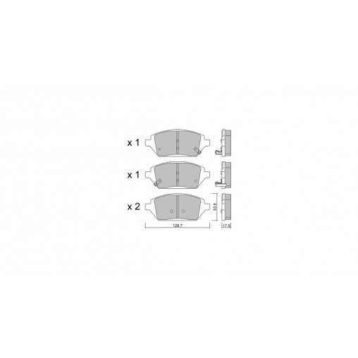 Plaquettes de frein GT2i Club Avant pour OPEL Karl (C16) 1.4 LPG (_76) 141cv 2015-01-01- Plaquettes de frein GT2i Club Avant pour OPEL Karl (C16) 1.4 LPG (_76) 141cv 2015-01-01-