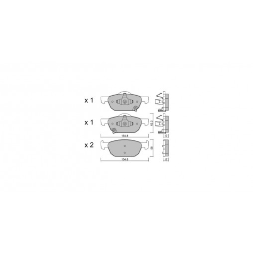 Plaquettes de frein GT2i Club Avant pour HONDA Accord VIII SW (CW) 2.4 i-VTEC 209cv 2008-07-01-