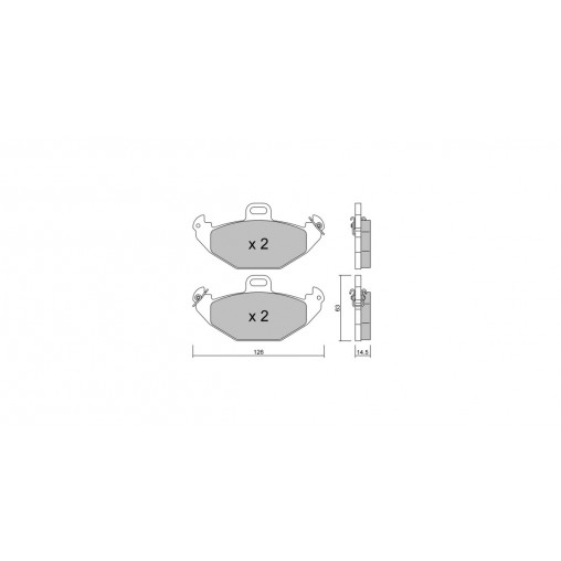 Plaquettes de frein GT2i Club Arrière pour RENAULT Laguna I (B56_, 556_) 3.0 24V (K56V) 191cv 1993-11-01-2002-08-01 Plaquettes de frein GT2i Club Arrière pour RENAULT Laguna I (B56_, 556_) 3.0 24V (K56V) 191cv 1993-11-01-2002-08-01