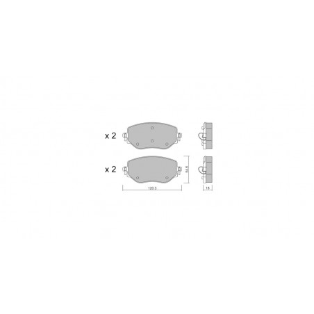 Plaquettes de frein GT2i Club Avant pour RENAULT Clio V 1.0, 1.0 Tce 2019- Etriers de frein Bosch