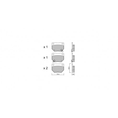 Plaquettes de frein GT2i Club Arrière pour SUBARU Impreza (GE-GH-GR-GV) 2.0i 16V T 4wd WRX 08-14 - Etriers de frein Sumitomo
