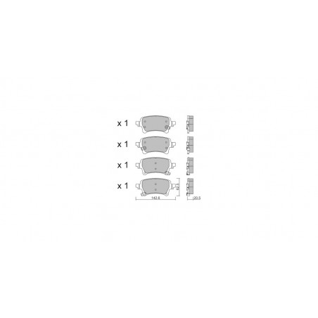 Plaquettes de frein GT2i Club Arrière pour JEEP Wrangler IV (JL) 2.0 4xe Plug-in Hybrid (JL74) 381cv 2017-11-01-