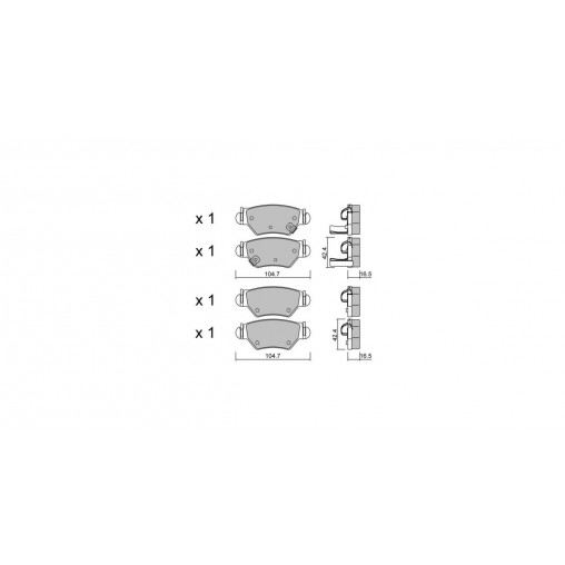 Plaquettes de frein GT2i Club Arrière pour OPEL Astra G Cabrio (T98) 2.0 OPC (F35) 192cv 1998-05-01-2005-10-01 Plaquettes de frein GT2i Club Arrière pour OPEL Astra G Cabrio (T98) 2.0 OPC (F35) 192cv 1998-05-01-2005-10-01