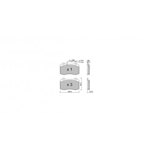 Plaquettes de frein GT2i Club Arrière pour MASERATI Quattroporte V 4.7 GT S 451cv 2004-03-01- Plaquettes de frein GT2i Club Arrière pour MASERATI Quattroporte V 4.7 GT S 451cv 2004-03-01-