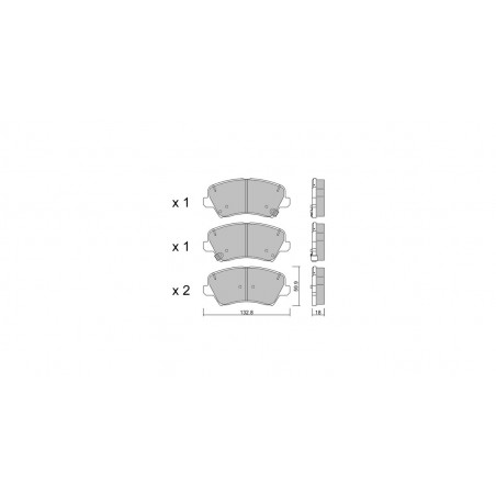 Plaquettes de frein GT2i Club Avant pour KIA Ceed II (JD) 1.6 GT 204cv 2012-05-01-