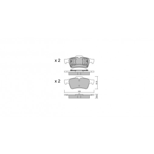 Plaquettes de frein GT2i Club Arrière pour RENAULT Espace IV (JK0/1_) 3.5 V6 (JK00, JK0F, JK0P, JK0S, JK0W) 241cv 2002-11-01-