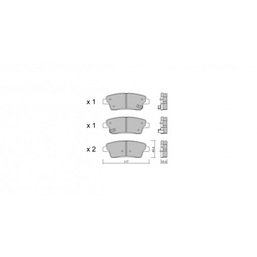 Plaquettes de frein GT2i Club Arrière pour HYUNDAI Genesis II (DH) 3.8 GDI 335cv 2014-03-01- Plaquettes de frein GT2i Club Arrière pour HYUNDAI Genesis II (DH) 3.8 GDI 335cv 2014-03-01-