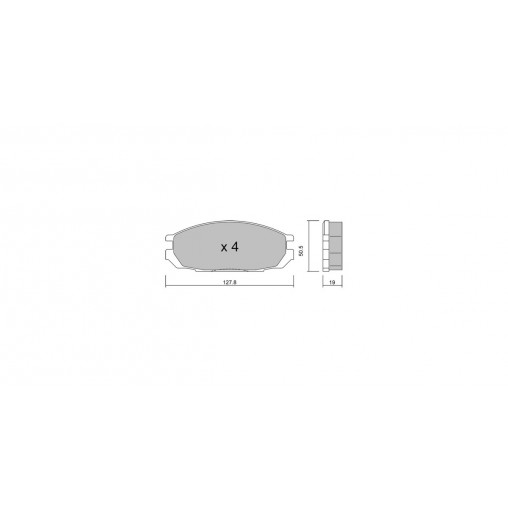 Plaquettes de frein GT2i Club Arrière pour NISSAN Patrol GR IV (Y60, GR) 1982-01-01-1998-02-01 Plaquettes de frein GT2i Club Arrière pour NISSAN Patrol GR IV (Y60, GR) 1982-01-01-1998-02-01