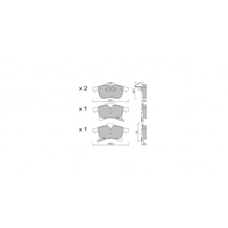 Plaquettes de frein GT2i Club Avant pour OPEL Astra H 1.4i 16V, 1.6i 16V, 1.8i 16V, 2.0i 16V Turbo 04-10 - Etriers de frein At