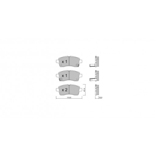 Plaquettes de frein GT2i Club Avant pour SUZUKI Ignis III (MF) 1.6 CRDi 136cv 2016-10-01-