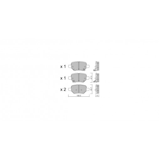 Plaquettes de frein GT2i Club Arrière pour OPEL Mokka I / Mokka X (J13) 1.4 4x4 (_76) 153cv 2012-06-01- Plaquettes de frein GT2i Club Arrière pour OPEL Mokka I / Mokka X (J13) 1.4 4x4 (_76) 153cv 2012-06-01-