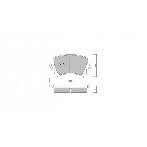 Plaquettes de frein GT2i Club Arrière pour VOLKSWAGEN Passat (36) 1.4i TSI, 1.8 TSI, 2.0i TSI 2011-14 - Etriers de frein Trw Plaquettes de frein GT2i Club Arrière pour VOLKSWAGEN Passat (36) 1.4i TSI, 1.8 TSI, 2.0i TSI 2011-14 - Etriers de frein Trw