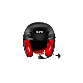 Casque jet Sparco RJ-i avec intérieur rouge