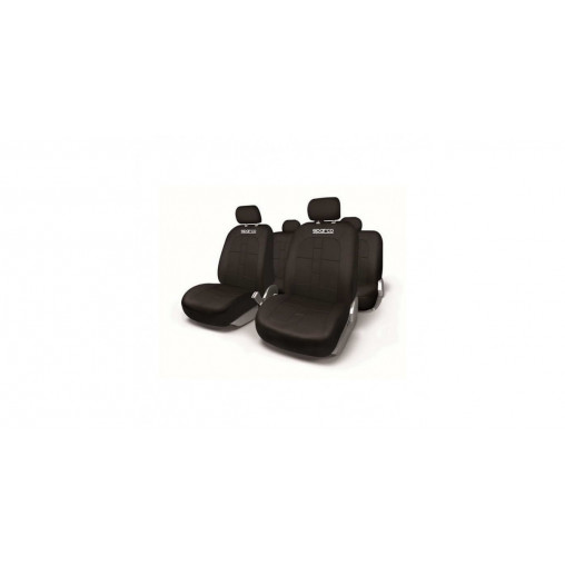 JEU DE HOUSSES DE SIEGE UNIVERSELLES SPARCO POLYESTER NOIRE