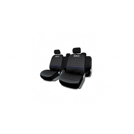 Jeu de housses de siège complet Lazio Sparco Noir / Bleu
