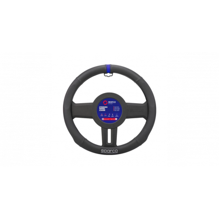 Couvre volant noir avec liseret bleu SPARCO Ø37,5cm