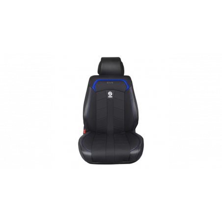 Housse de siège premium SPARCO noir/ liseret bleu (a l'unité)
