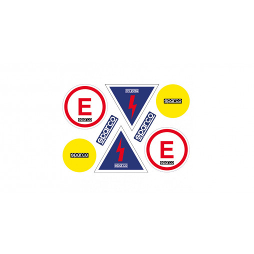 Planche Autocollants Sparco Extincteur/Coupe Circuit