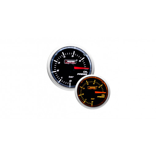 Manomètre Prosport Pression Huile Diamètre 52mm 0 à 7 Bars + Sonde