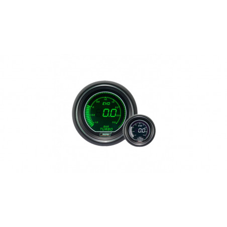 Manomètre Digital Pro-Sport Pression Turbo 52mm -1 à 3B Vert/Blanc