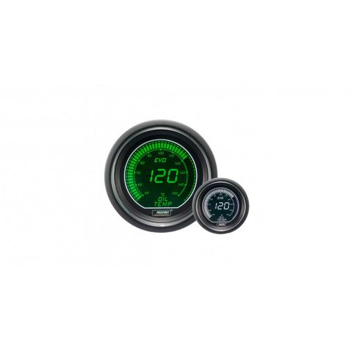 Manomètre Digital Pro-Sport Température d'Huile 52mm150°C Vert/Blanc