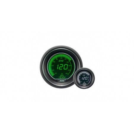 Manomètre Digital Pro-Sport Température d'Huile 52mm150°C Vert/Blanc