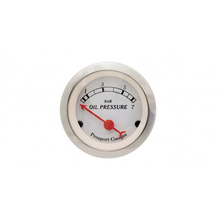Manomètre Pression d'Huile Prosport Classic 52mm 0-7 Bar avec sonde