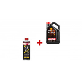 Pack contrôle technique Motul 8100 X-clean + décrassant moteur diesel offert
