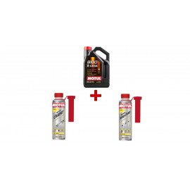 Pack entretien Motul huile 8100 X-cess + nettoyant injecteur + entretien injection diesel