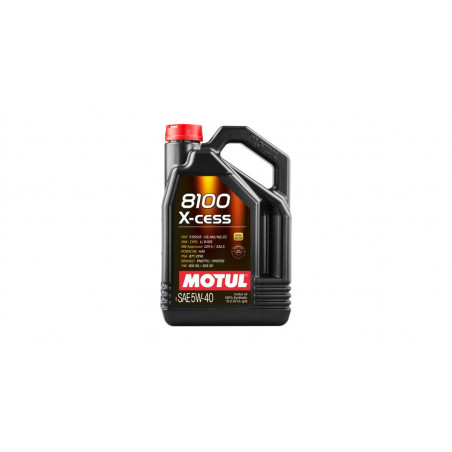 Pack vidange Motul huile 8100 X-cess 5w40 + nettoyant moteur offert