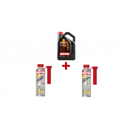 Pack entretien Motul huile 8100 X-clean EFE + nettoyant injecteur + entretien injection diesel