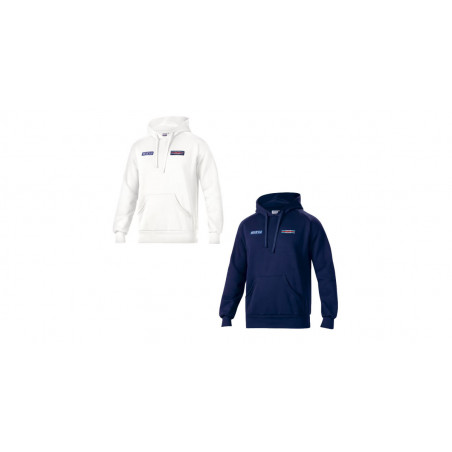 Sweat à capuche Sparco Martini Racing bandes dans le dos