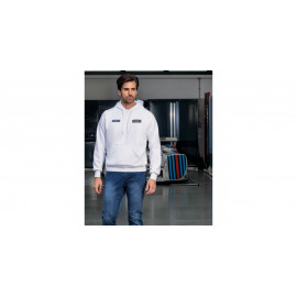 Sweat à capuche Sparco Martini Racing bandes dans le dos