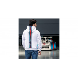 Sweat à capuche Sparco Martini Racing bandes dans le dos