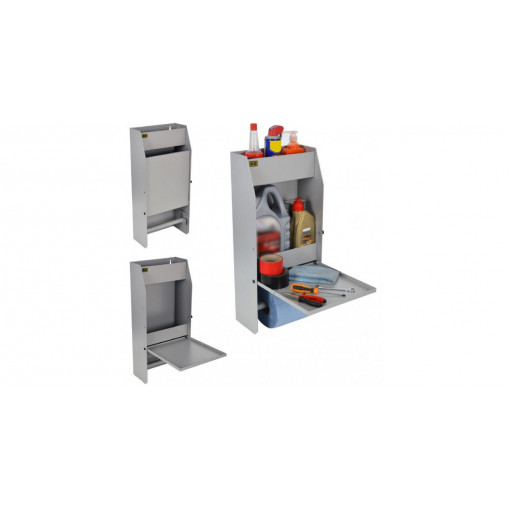 Armoire en acier grise pour produits et outillage