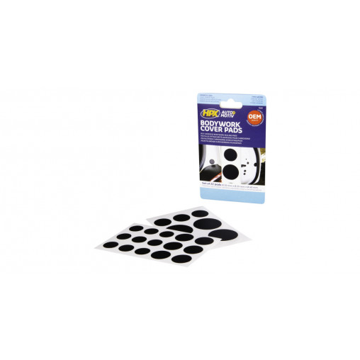 Pastilles d'étanchéité adhésives pour carrosserie HPX Ø20/25/40mm (22 pièces)