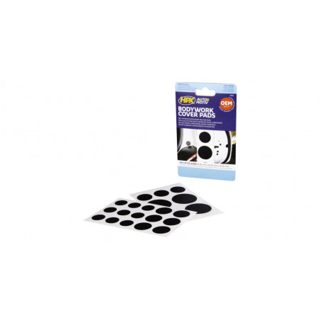 Pastilles d'étanchéité adhésives pour carrosserie HPX Ø20/25/40mm (22 pièces)