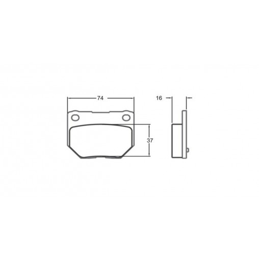 Plaquettes de Frein PFC Arrière 16mm - Subaru Impreza - Nissan 300ZX - Skyline2000/2500