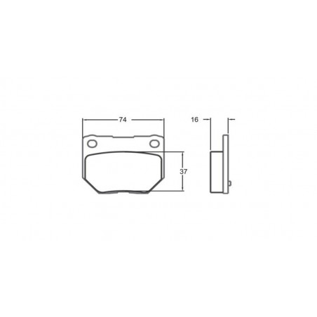 Plaquettes de Frein PFC Arrière 16mm - Subaru Impreza - Nissan 300ZX - Skyline2000/2500
