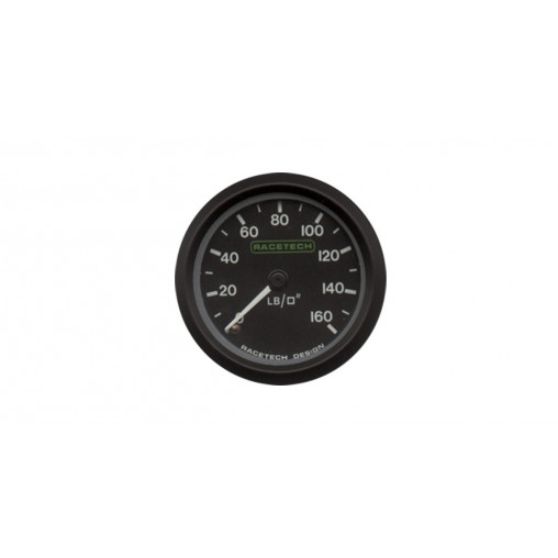 Manomètre Pression Huile / Essence Racetech 160 PSI 1/8BSP + Eclairage