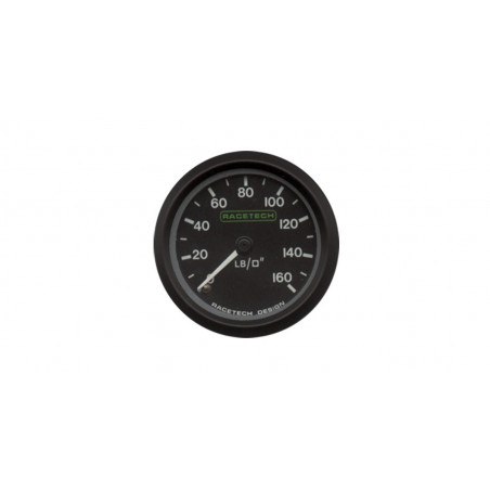 Manomètre Pression Huile / Essence Racetech 160 PSI 1/8BSP + Eclairage