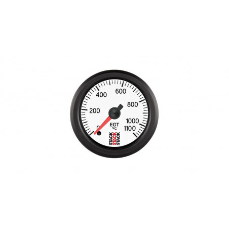 Manomètre Stack Température Echappement 0-1100°C Pro Electrique Blanc