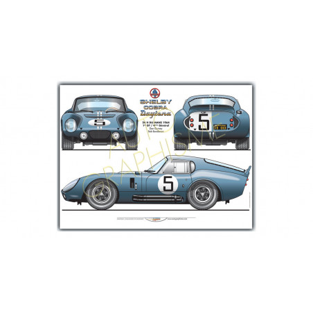 Poster Shelby Cobra Daytona