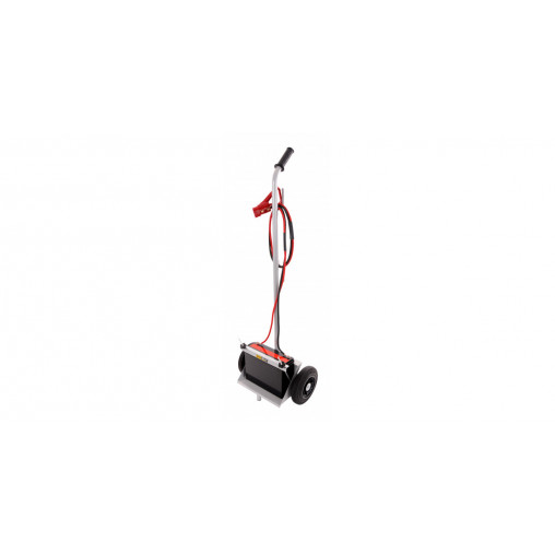 Chariot porte batterie simple bac peinture epoxy grise