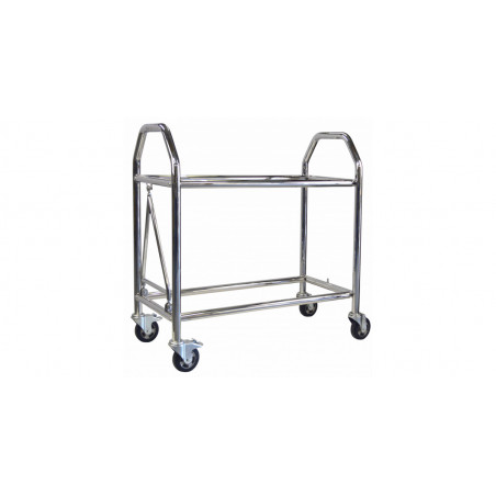 Chariot à pneus bas INOX longueur 1,5m